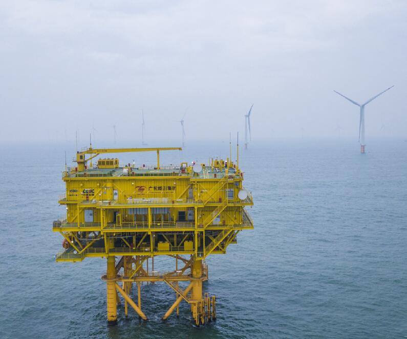 粵港澳大灣區建設規模最大的海上風電場全容量并網投產