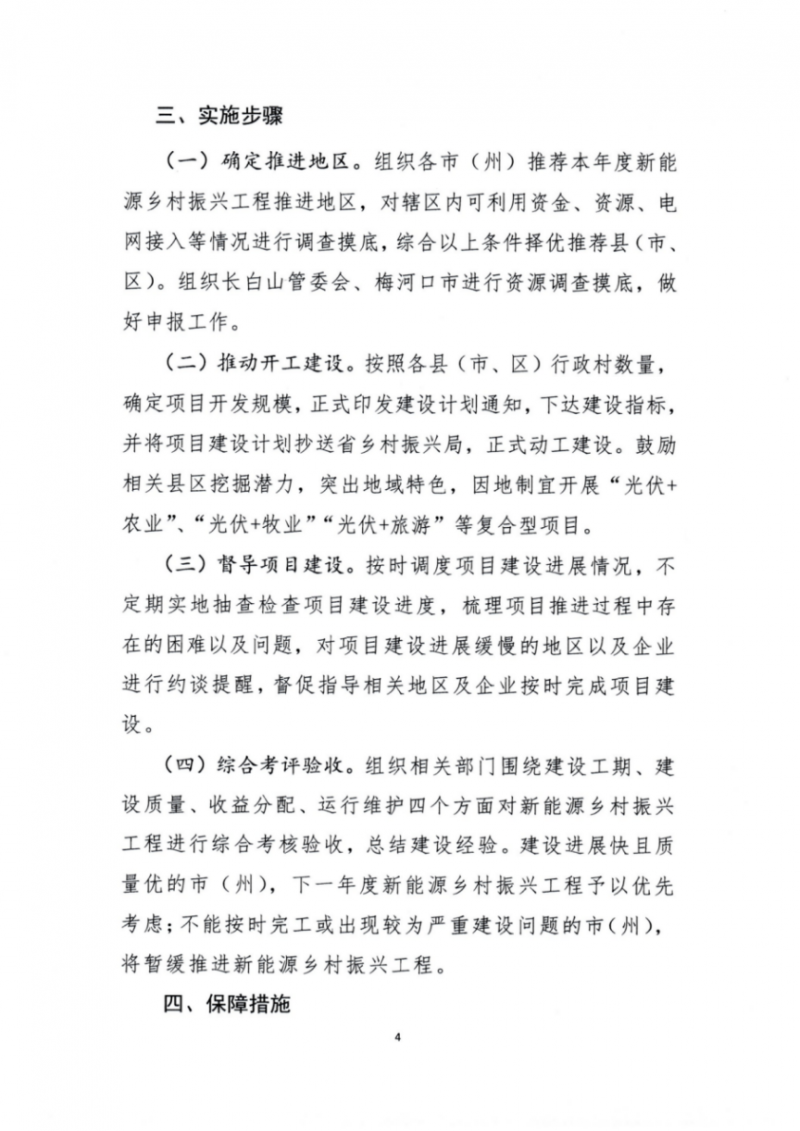 吉林省能源局發(fā)布全國首個出臺的省級“新能源+鄉(xiāng)村振興”方案！