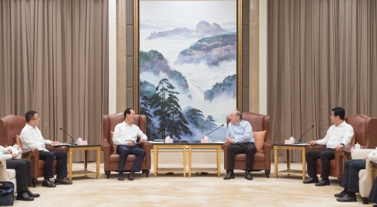 中國電建集團公司黨委書記、董事長丁焰章拜會福建省委書記尹力、省長趙龍