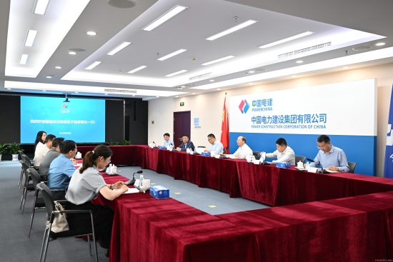 中國電建黨委常委、副總經(jīng)理徐鵬程與漳龍集團(tuán)黨委書記、董事長吳子毅會談