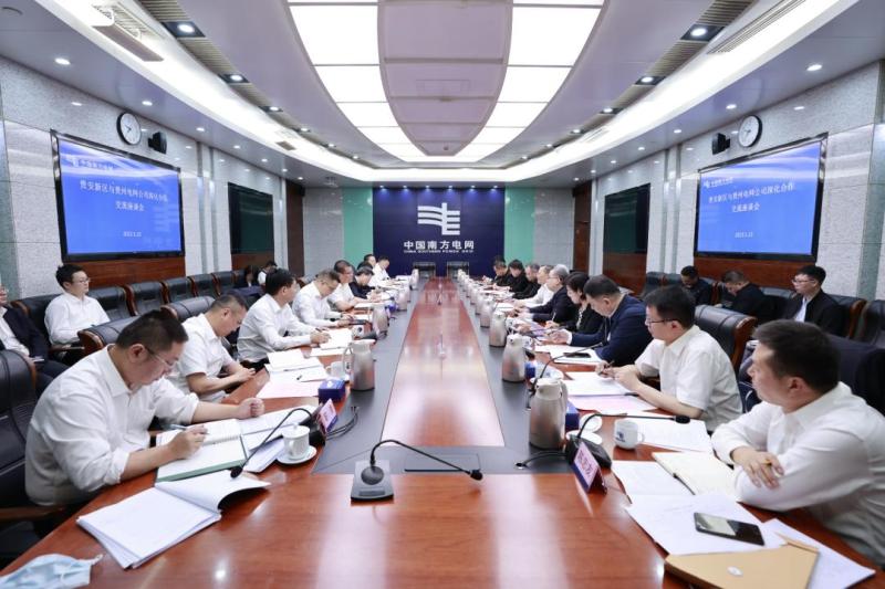 貴州省委常委、貴安新區黨工委書記胡忠雄到貴州電網公司開展主題教育專題調研