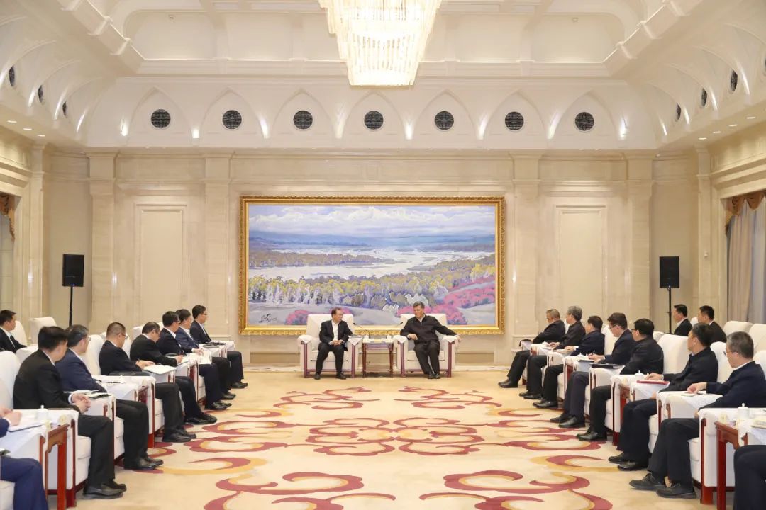 華電集團黨組書記、董事長江毅拜會新疆維吾爾自治區主要領導