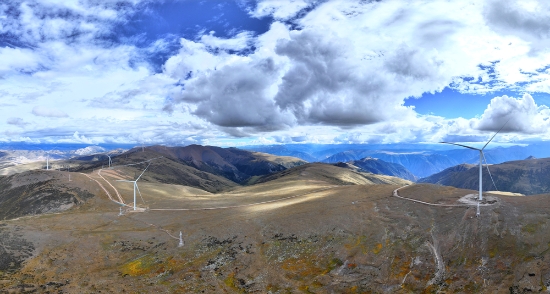 全球最高海拔風電場全部風機并網發電